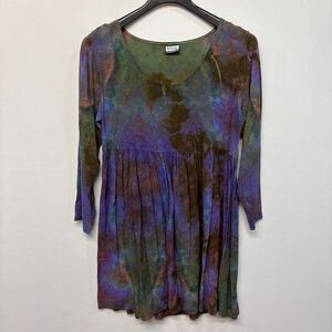 Vintage Ercoli Philadelphia Tunic Shirt Dress One Size Y2K 90s Babydoll D059 -19